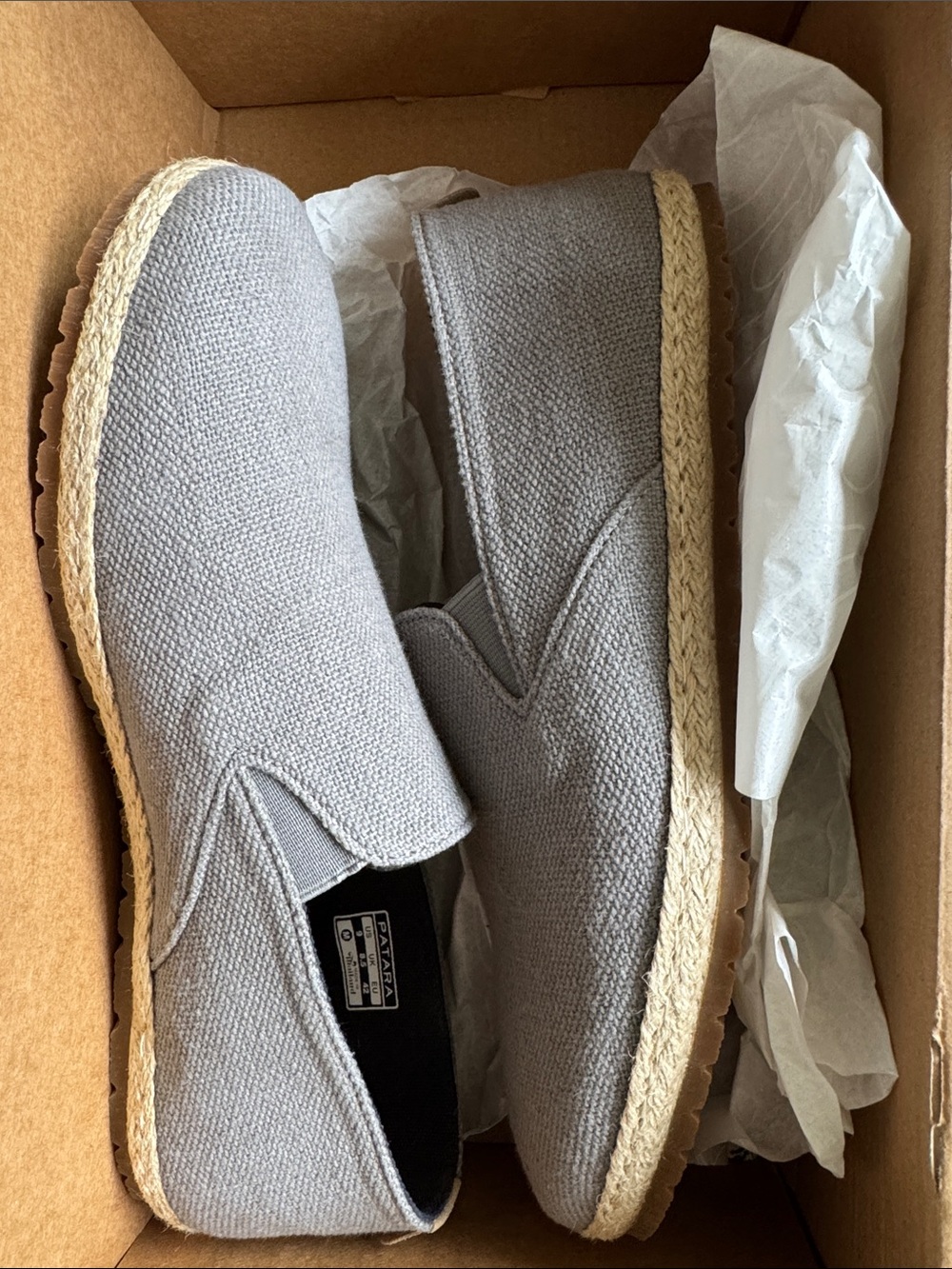 Men's Slip-On Canvas Shoes - Light Gray